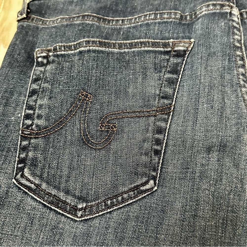 AG Adriano Goldschmied Dark Blue Wash Slim Straight Leg Jeans Matchstick - Picture 10 of 12